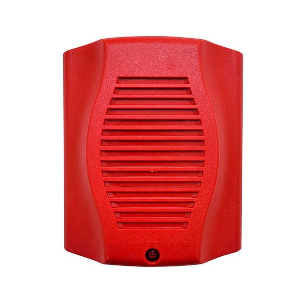 System Sensor HR-LF fire alarm sounder with red 2-wire design, low-frequency alarm for fire detection and safety applications.