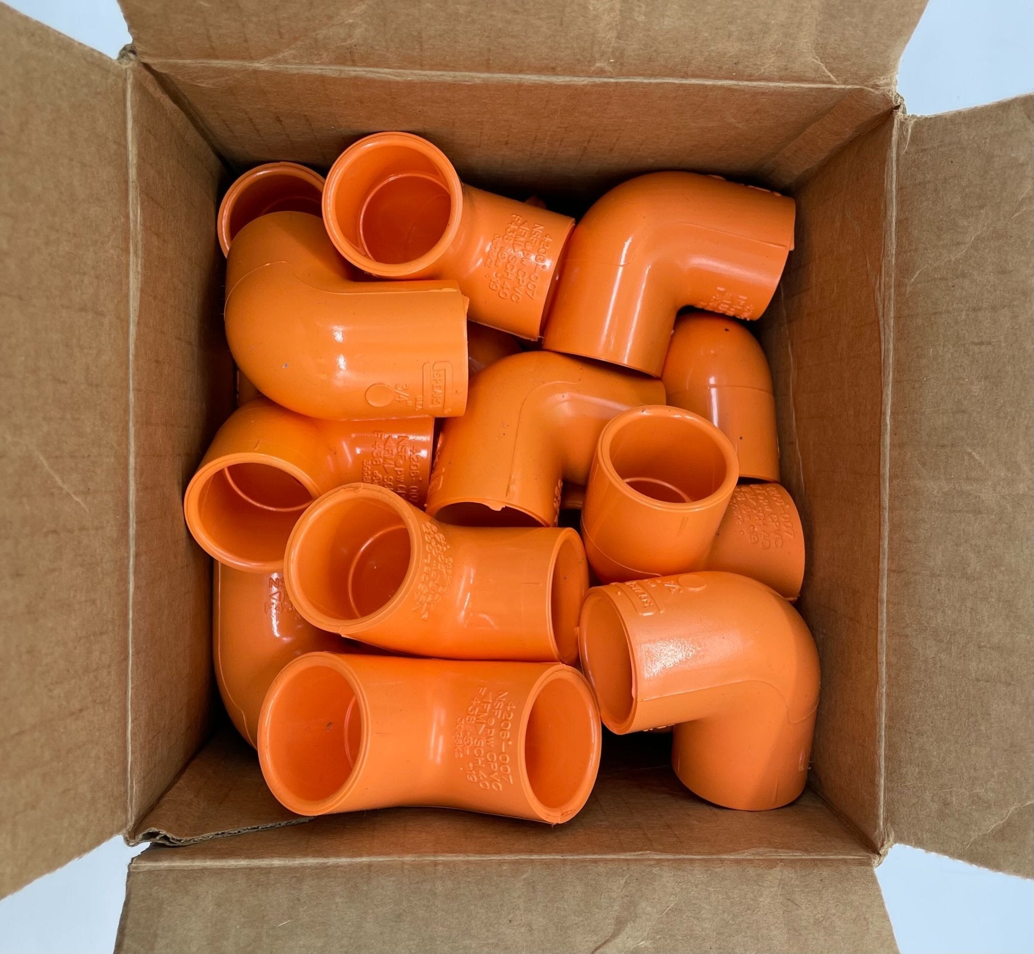 Vesda VP-ELB-90 fire alarm accessory, 90-degree elbow pipe fitting, 3/4 inch box with 20 units, used in fire detection systems